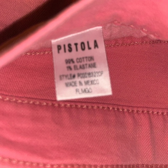 NEW Pistola High Rise Straight Leg Jeans Button Fly Flamingo Size 26 - Picture 6 of 14